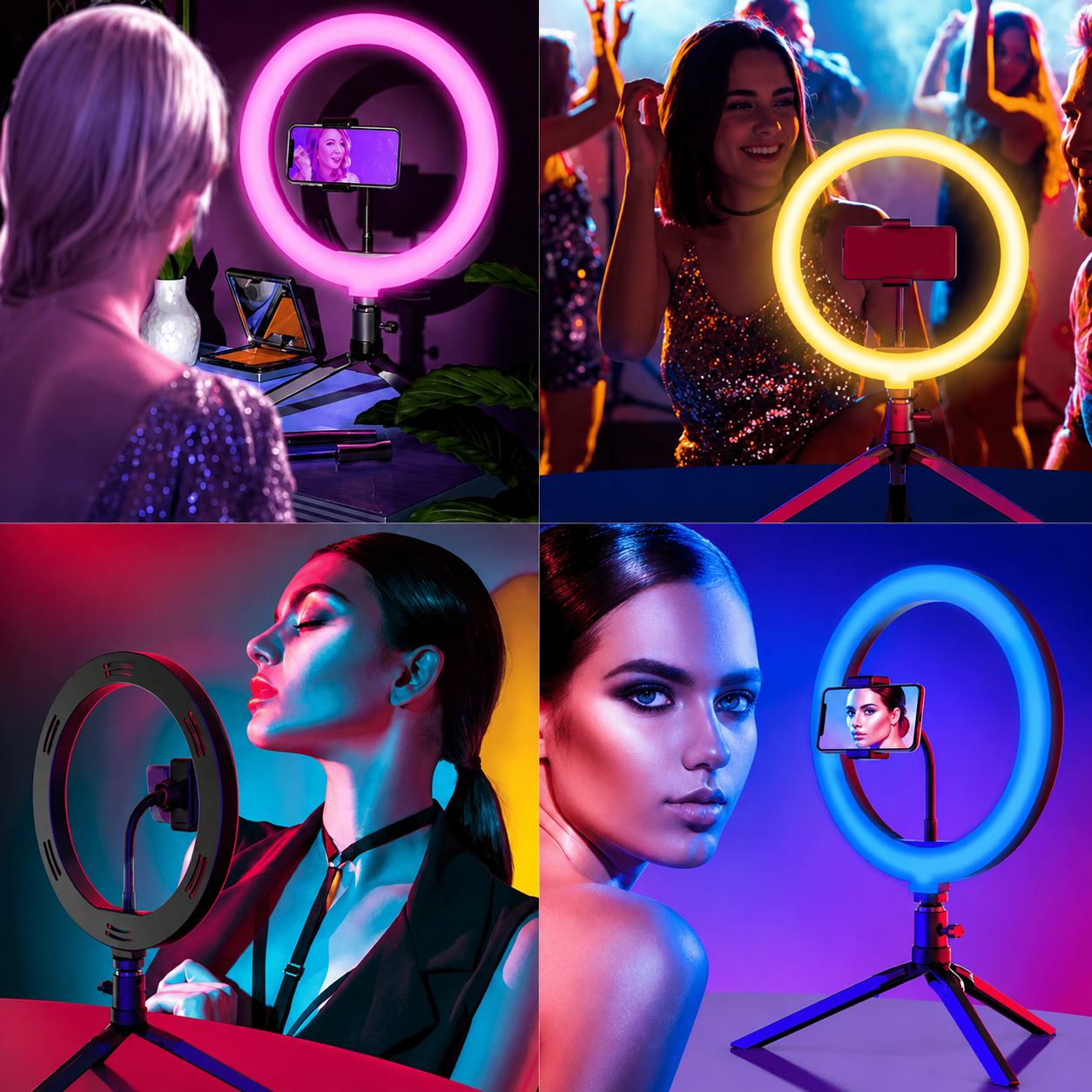 RGB Ringlight 26 CM MJ26 With Mobile Holder