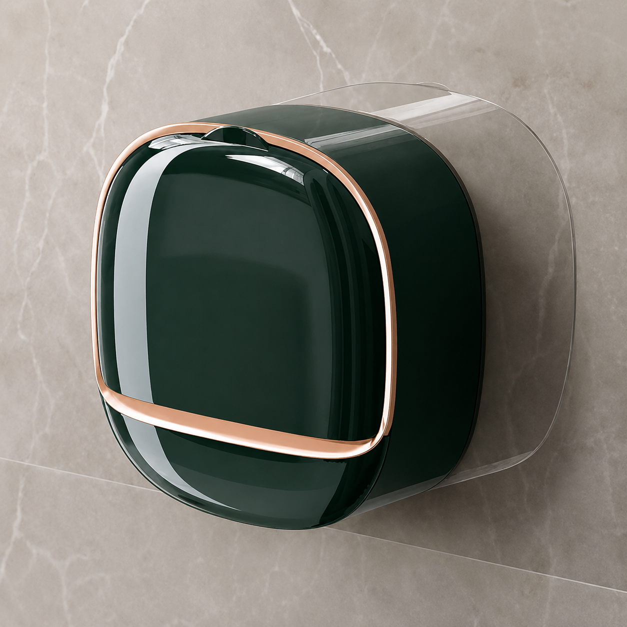 1Pc Wall Mounted Soap Holder With Drain Tray