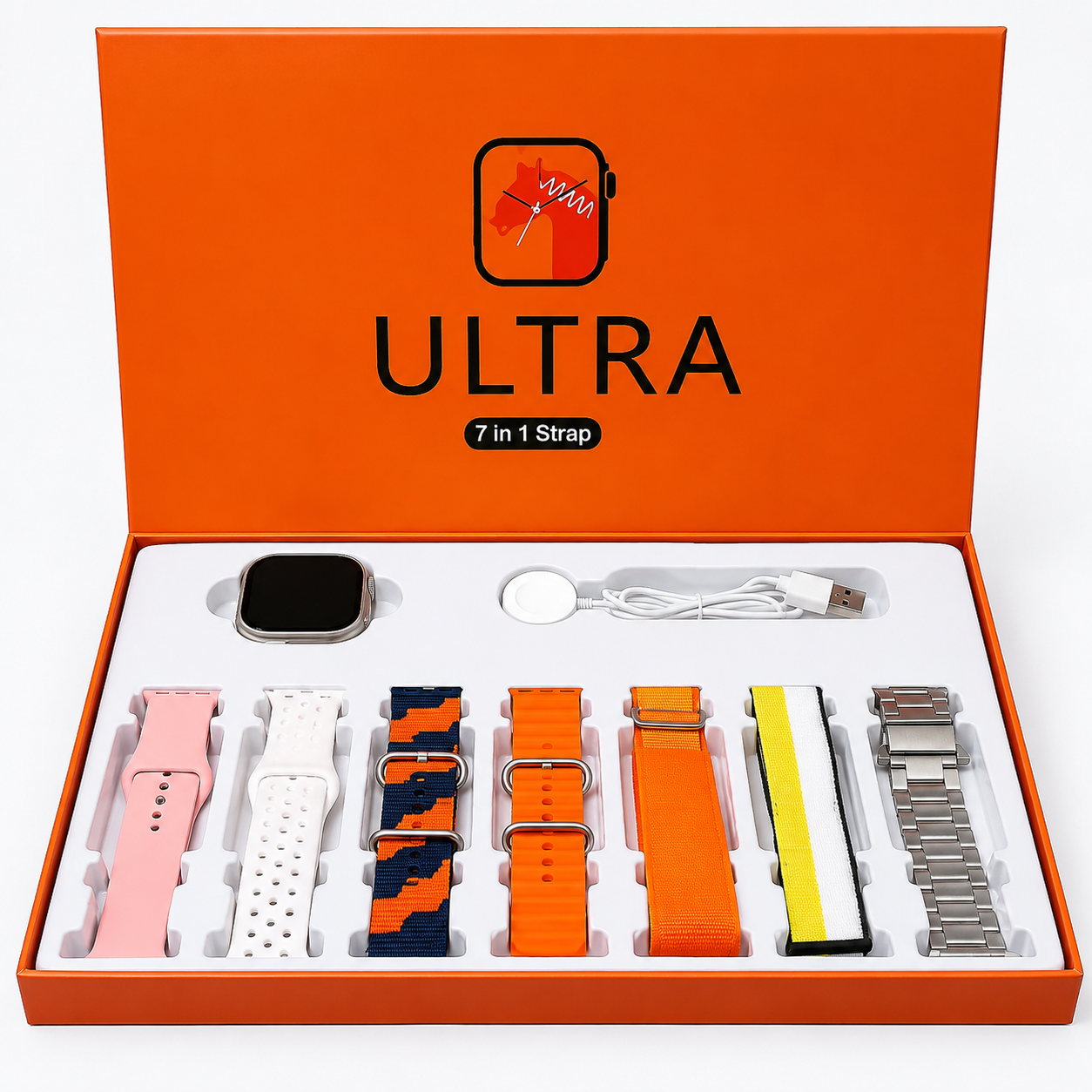 Ultra Smart Watch 7-in-1 Strap Set