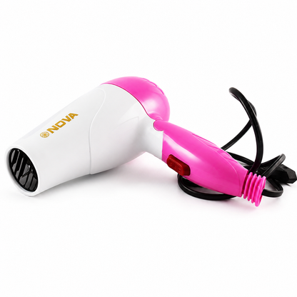 Nova Hair Dryer NV 1290 Providing Durable Quality Comfortable Use Reliable Performance Smooth Handling (Random Color)