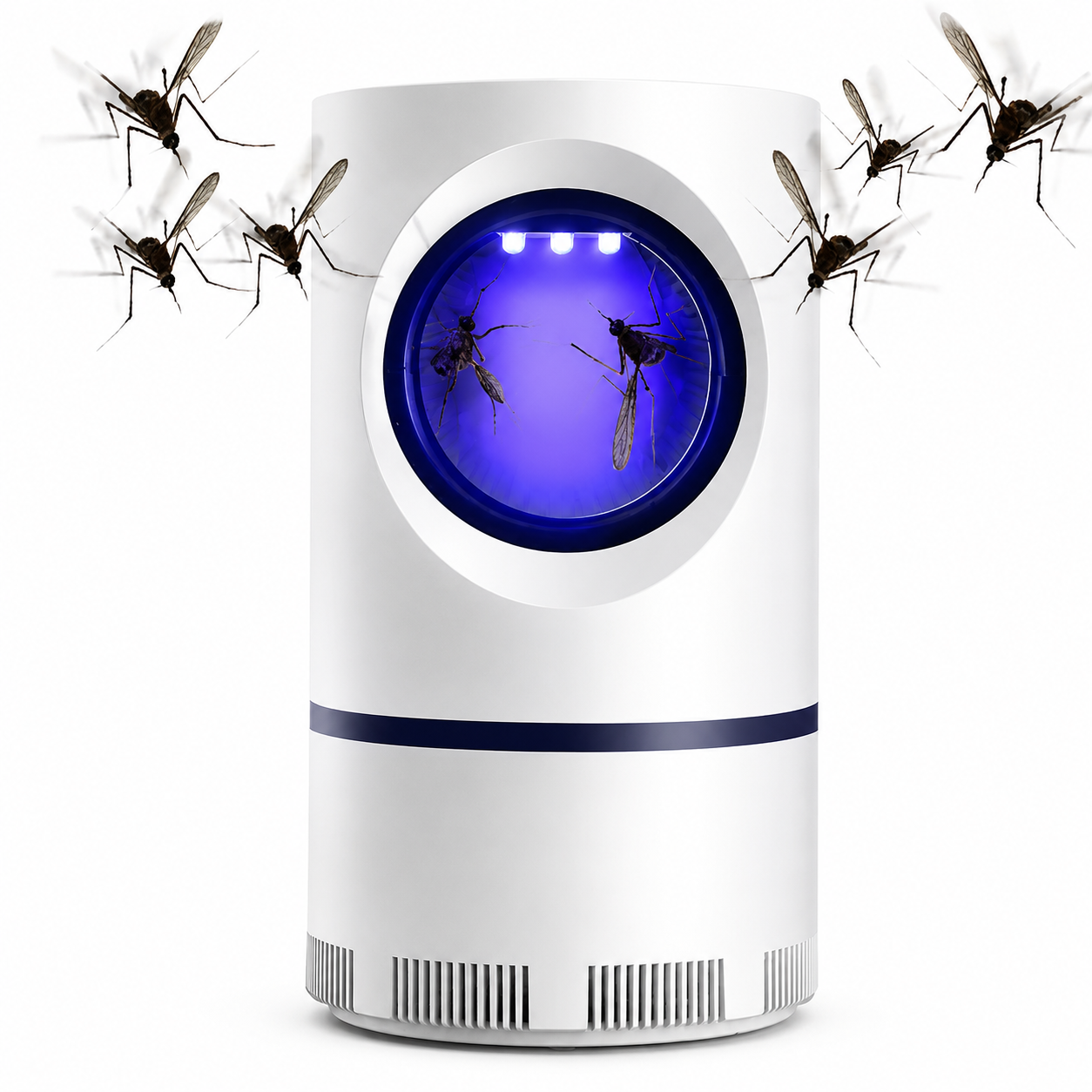 Mosquito Killer Lamp Electric Shocker Round with Charger
